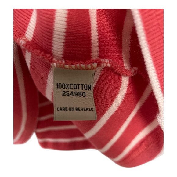 L.L. Bean Women’s Size L Long-Sleeve Boatneck Tee – Deep Coral Stripe - Picture 3 of 6